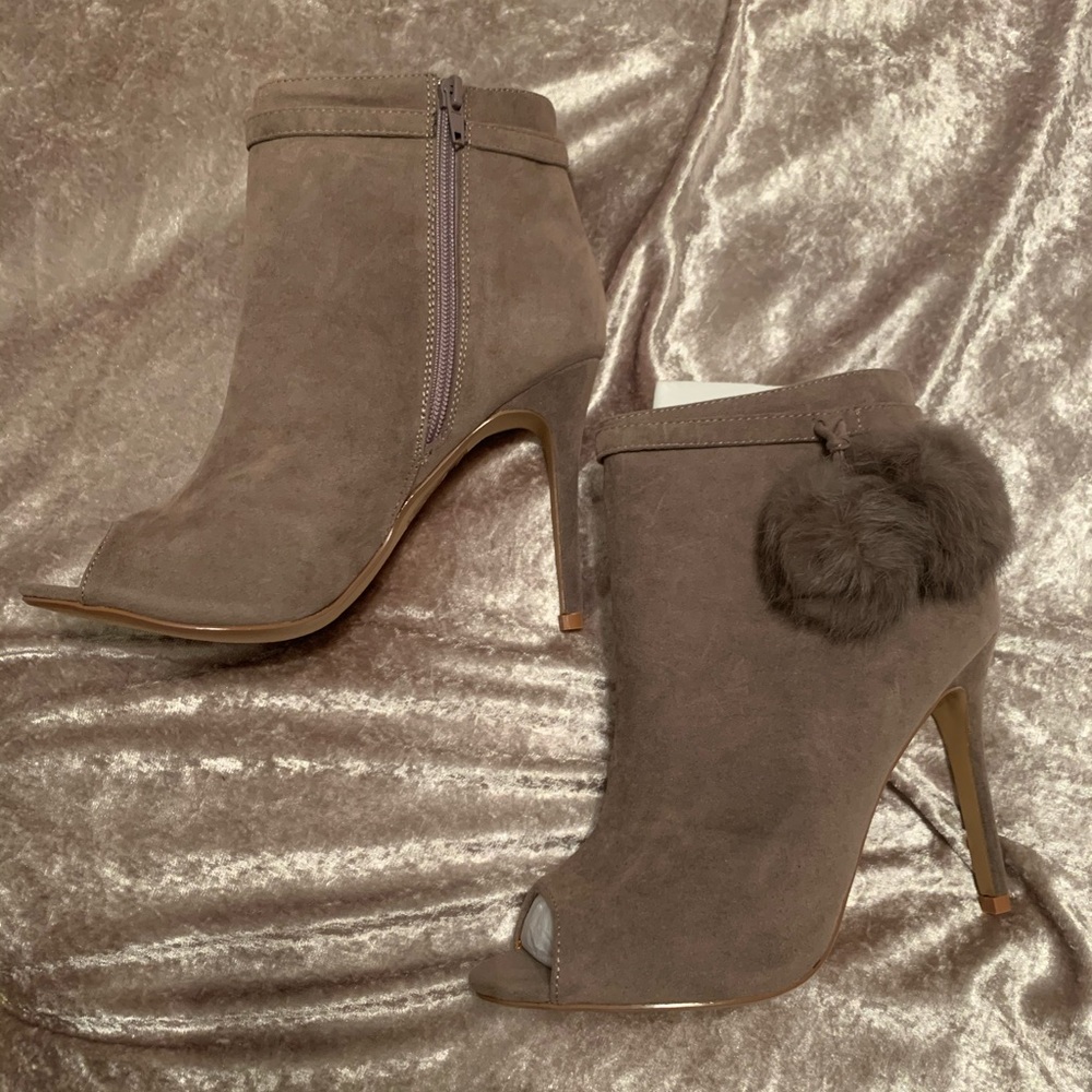 Open Toe Bootie Boots